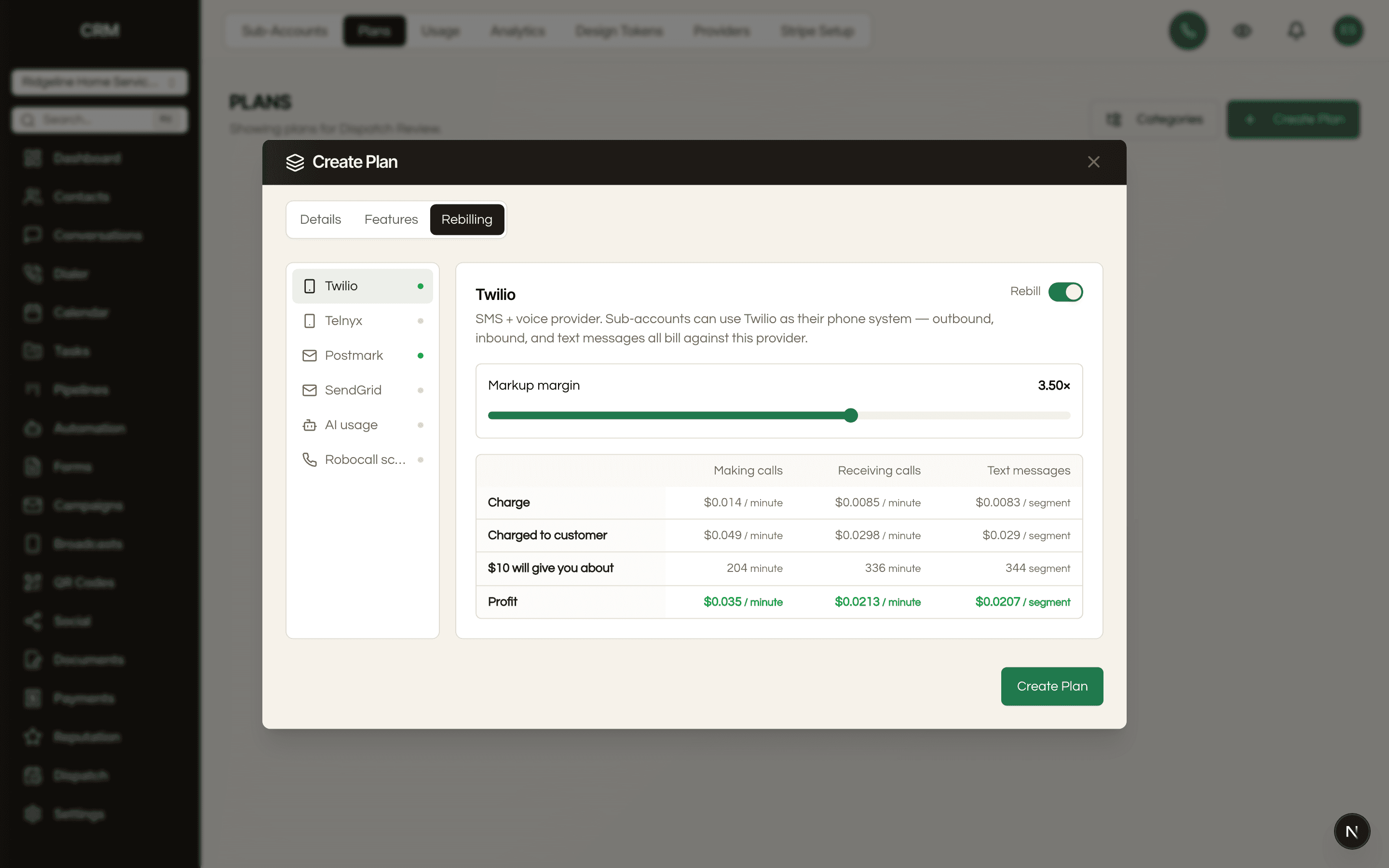 Rebill their usage with your own markup