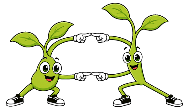 Two Seedly sprouts